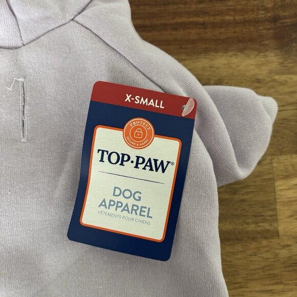 Top Paw Dog Hoodie Sweater Lavender Multicolor Outerwear Pet Size XXS. NWT - Picture 2 of 8